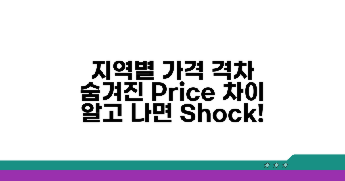 지역별 가격 차이 분석