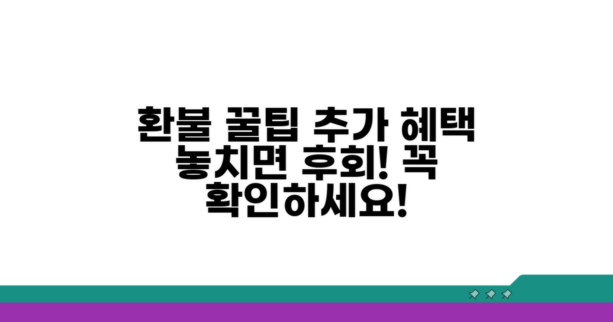 환불 규정과 추가 혜택 놓치지 마세요