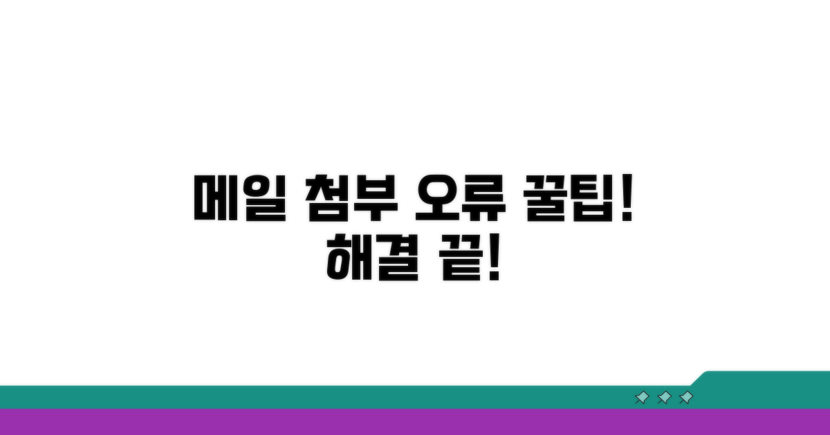 메일 첨부파일 오류 해결 꿀팁 모음