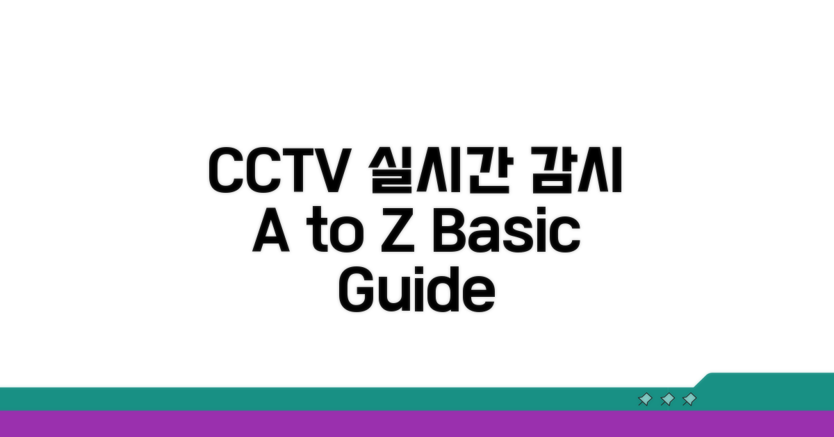 CCTV 실시간 감시 기본 이해