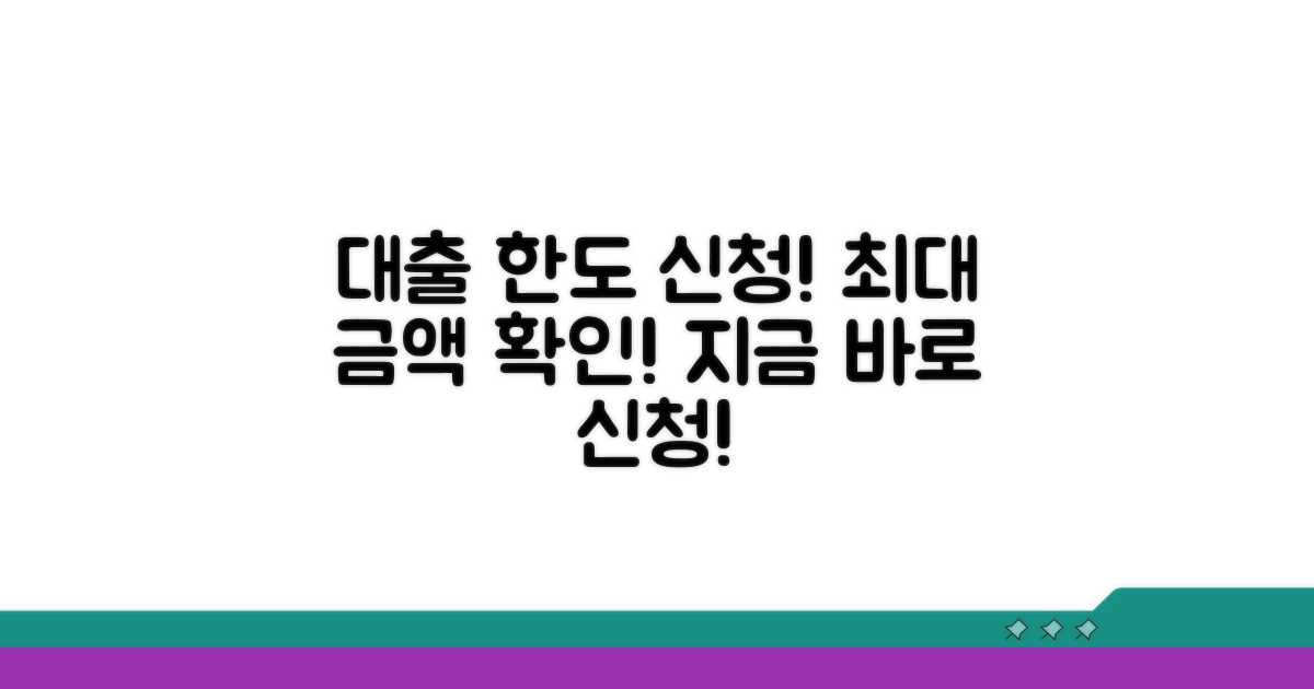 대출 한도 및 신청 방법