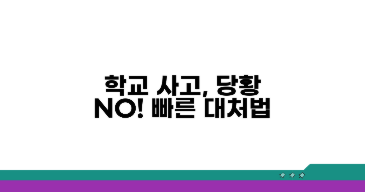 학교 사고 대처의 첫걸음