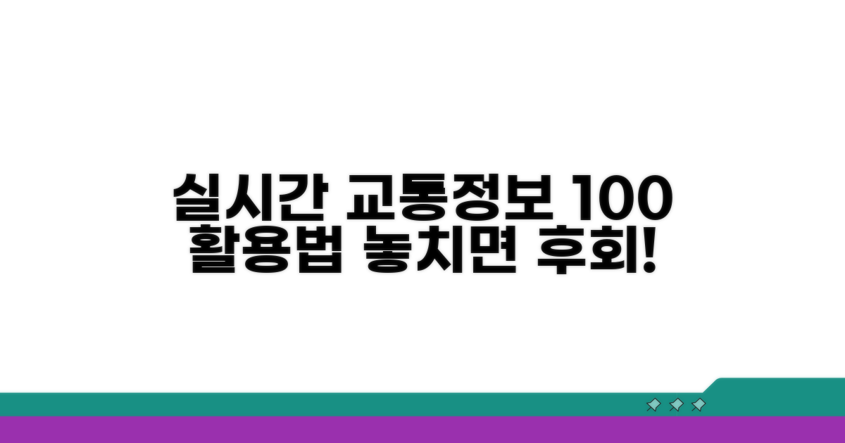 실시간 교통정보 활용법 총정리
