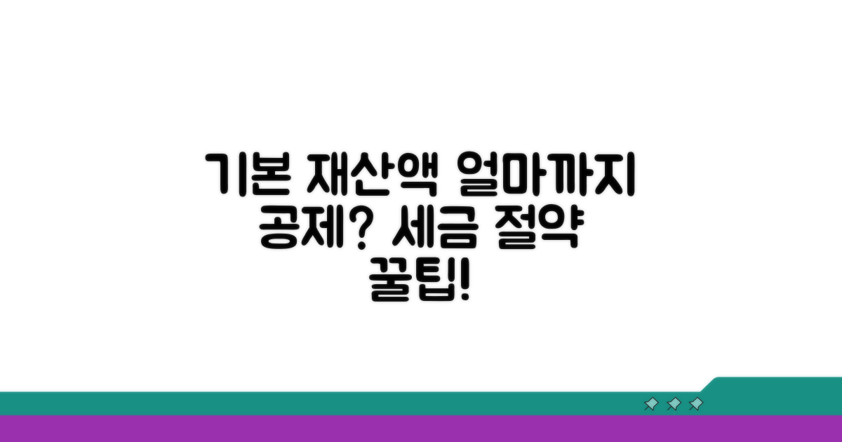 기본 재산액, 얼마까지 공제될까?