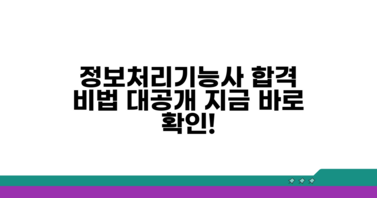 정보처리기능사 합격 전략 분석