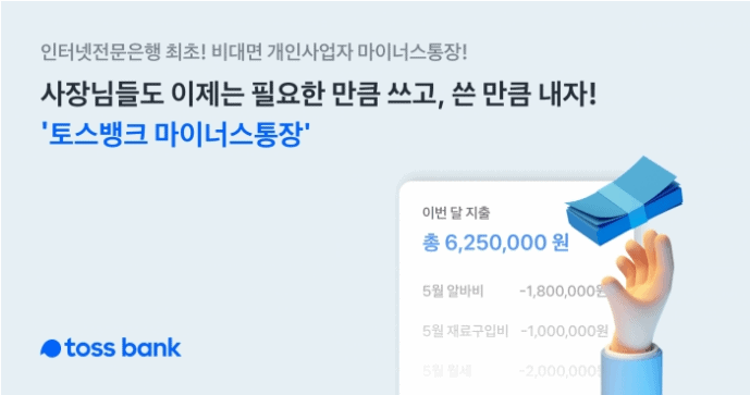 토스뱅크 사장님 마이너스통장