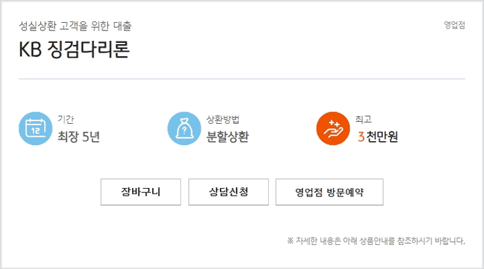 징검다리론 국민은행