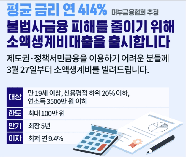 소액생계비대출