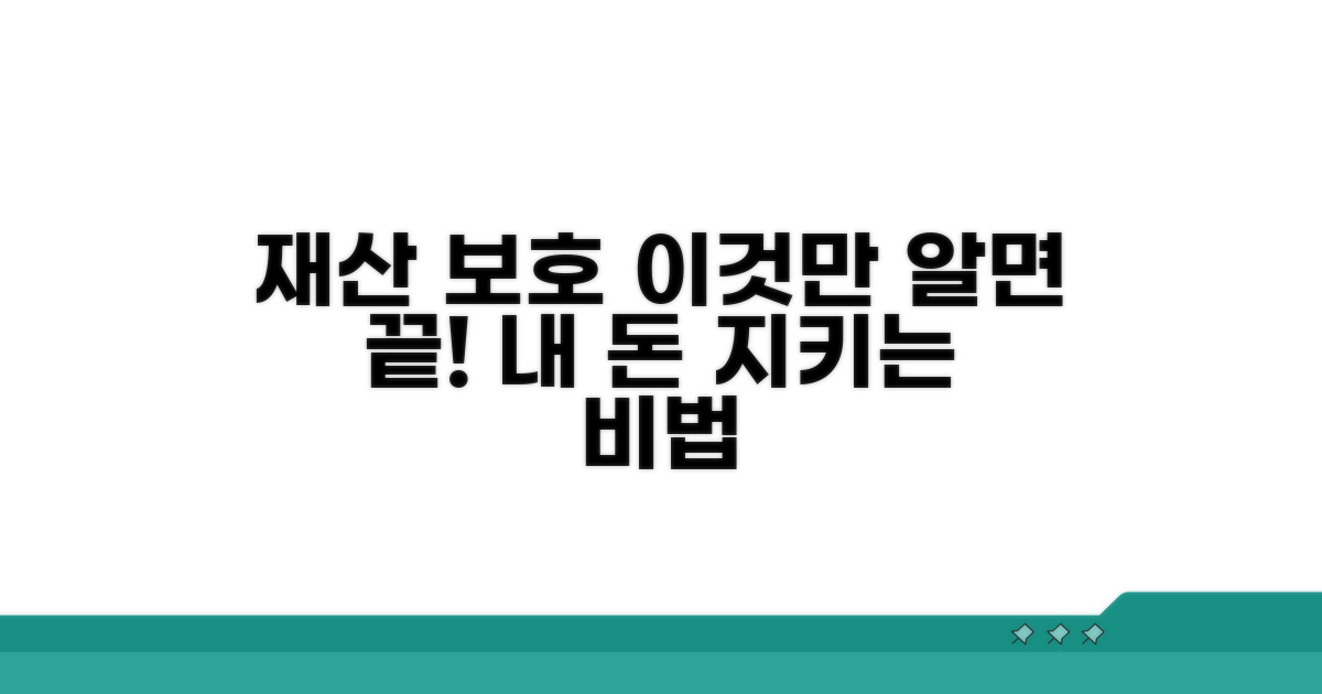 재산 보호, 이것만은 꼭 알아두세요