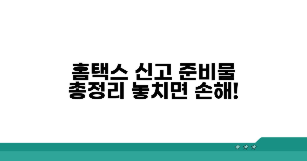 홈택스 온라인 신고, 무엇을 준비할까