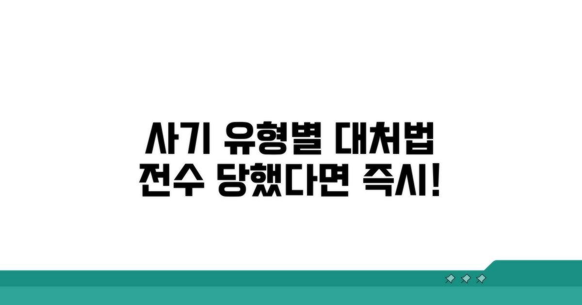 사기 수법별 대처 방법