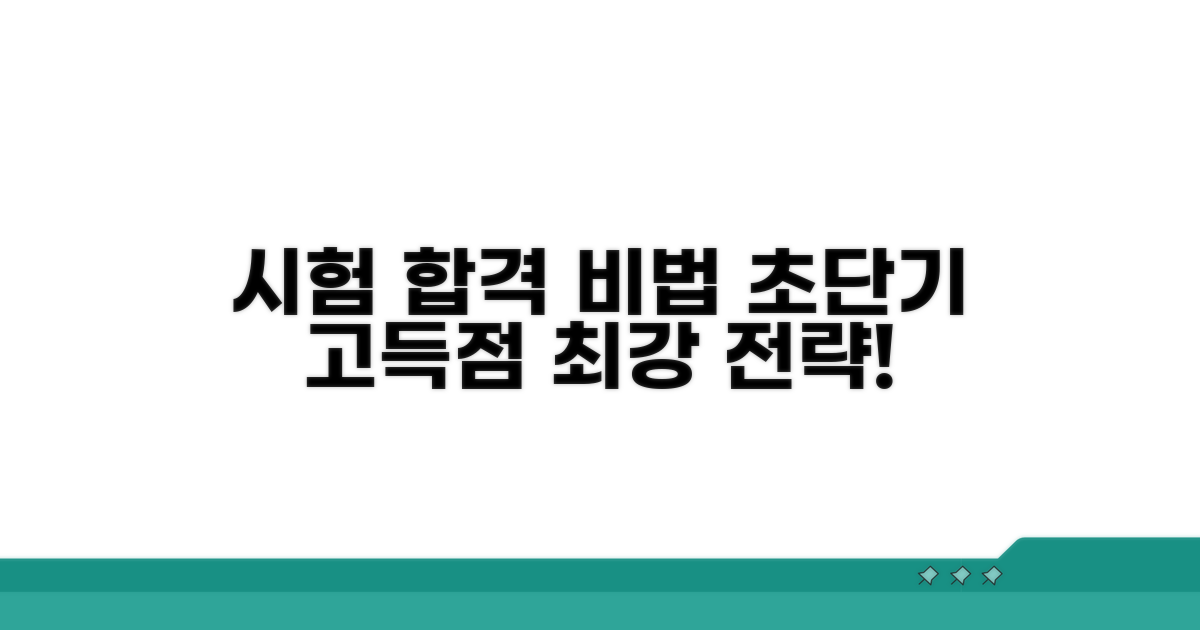 효율적인 시험 준비 전략