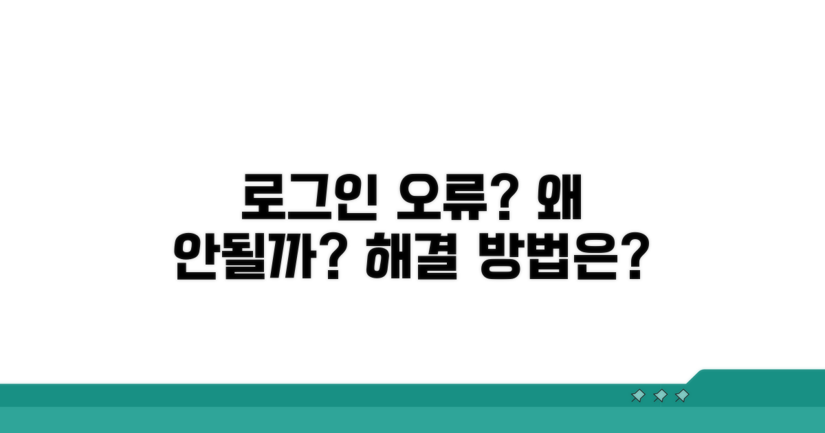 로그인 오류, 왜 안될까?
