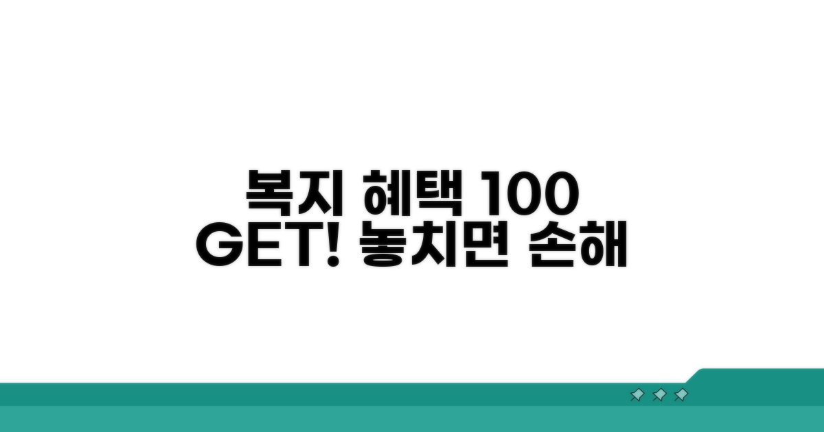 복지 혜택 100% 활용법