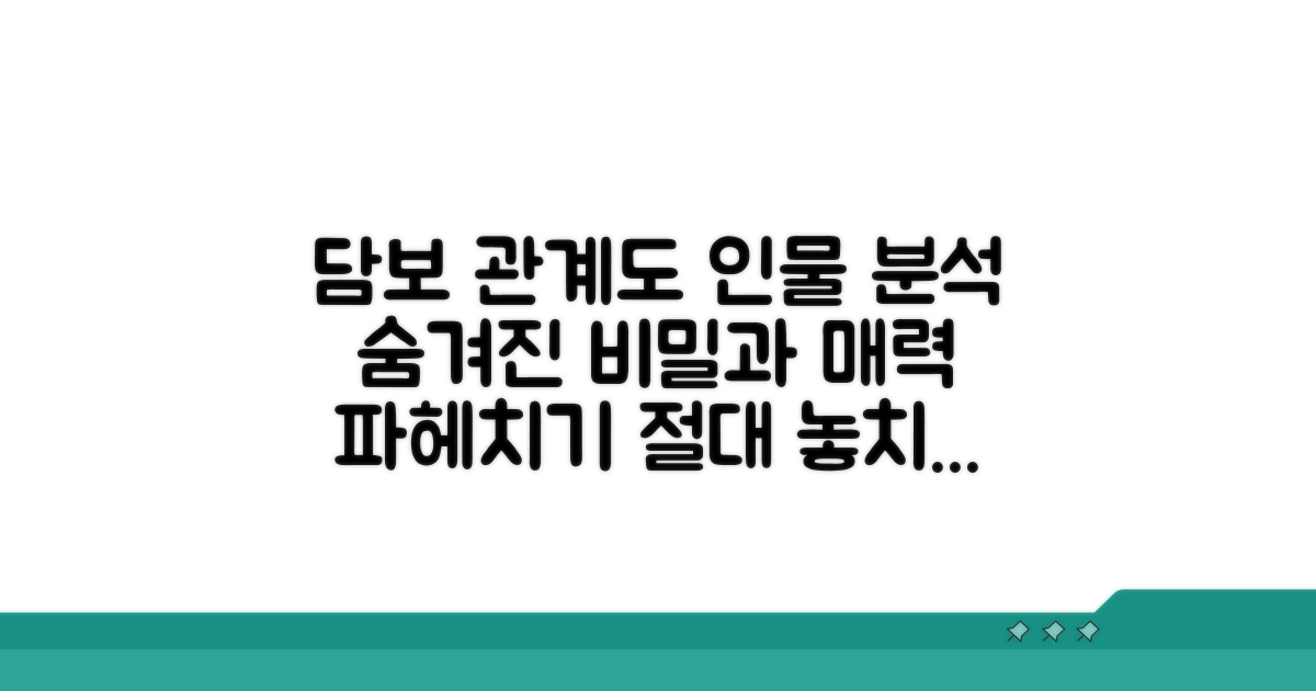 담보 등장인물 관계와 특징 분석