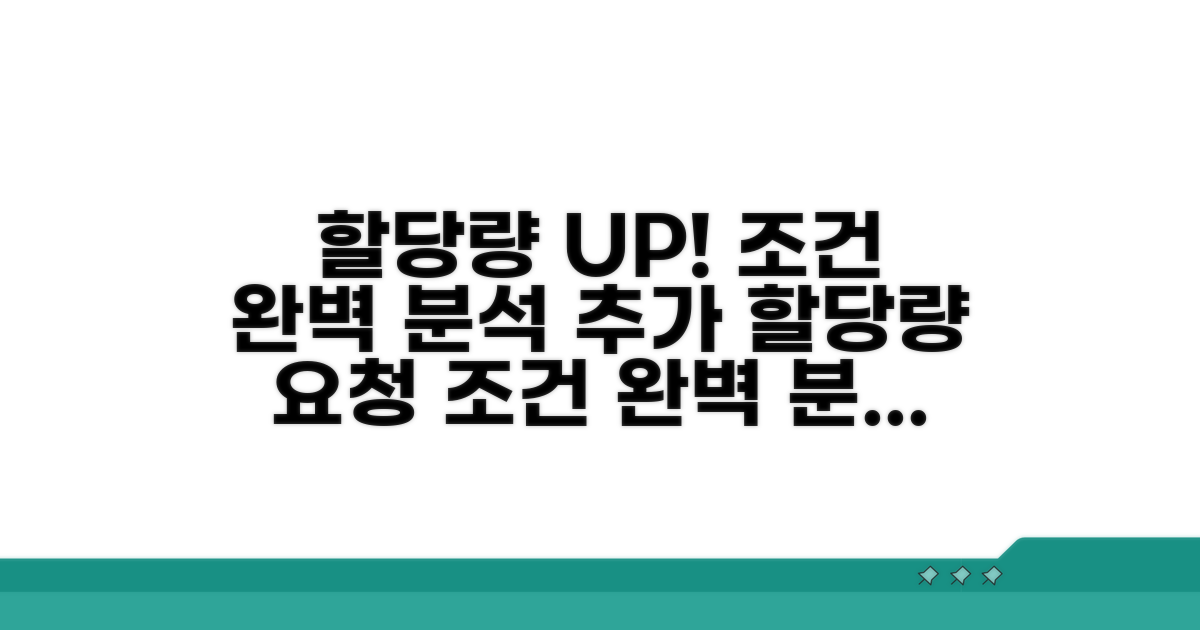 추가 할당량 요청 조건 분석