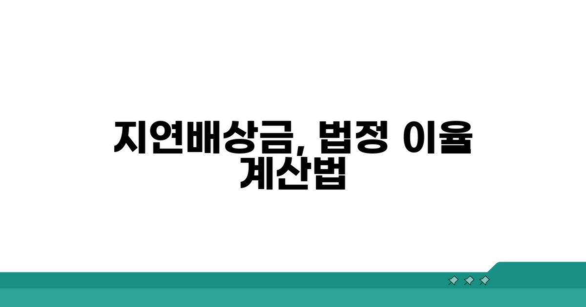 지연배상금, 법정 이율과 계산법