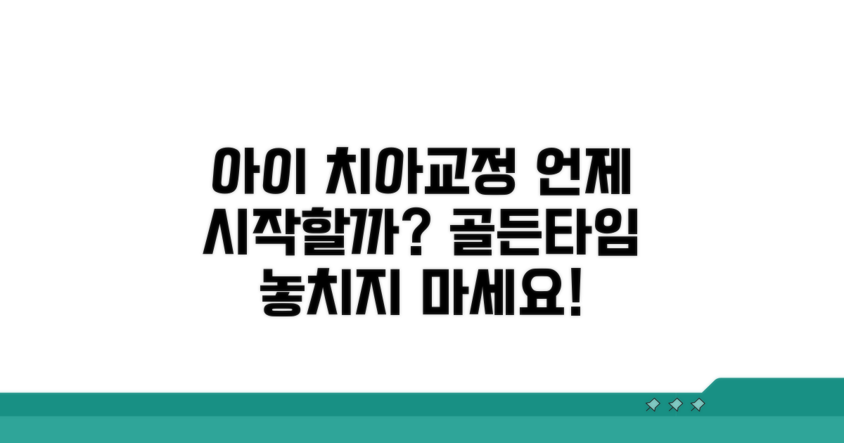 아이 치아교정 최적 시기 언제일까