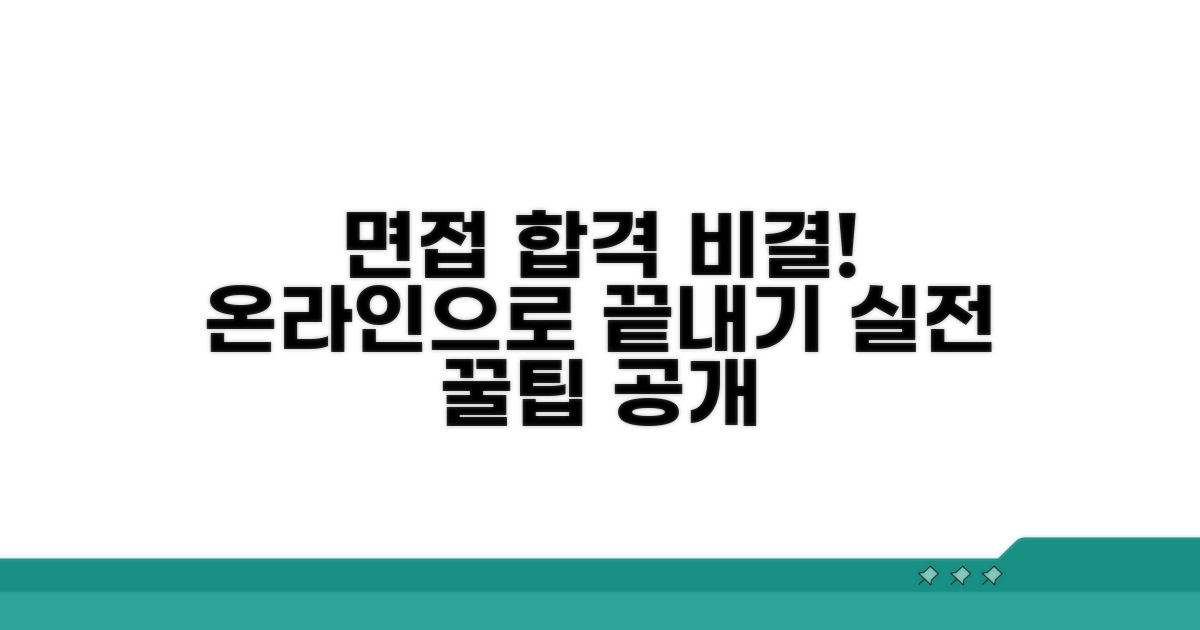 실전 화상 면접, 합격 비결 공개