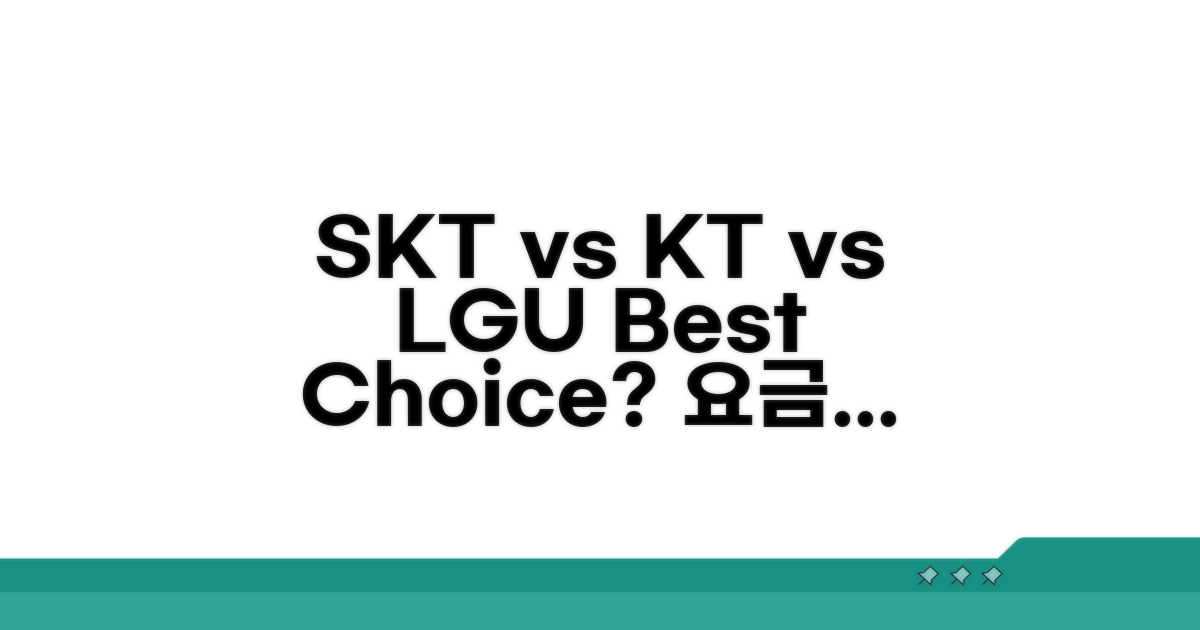 SKT KT LG유플러스 서비스 비교