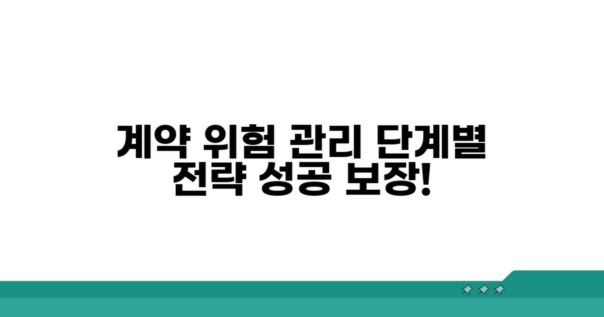 계약 단계별 위험 관리 전략