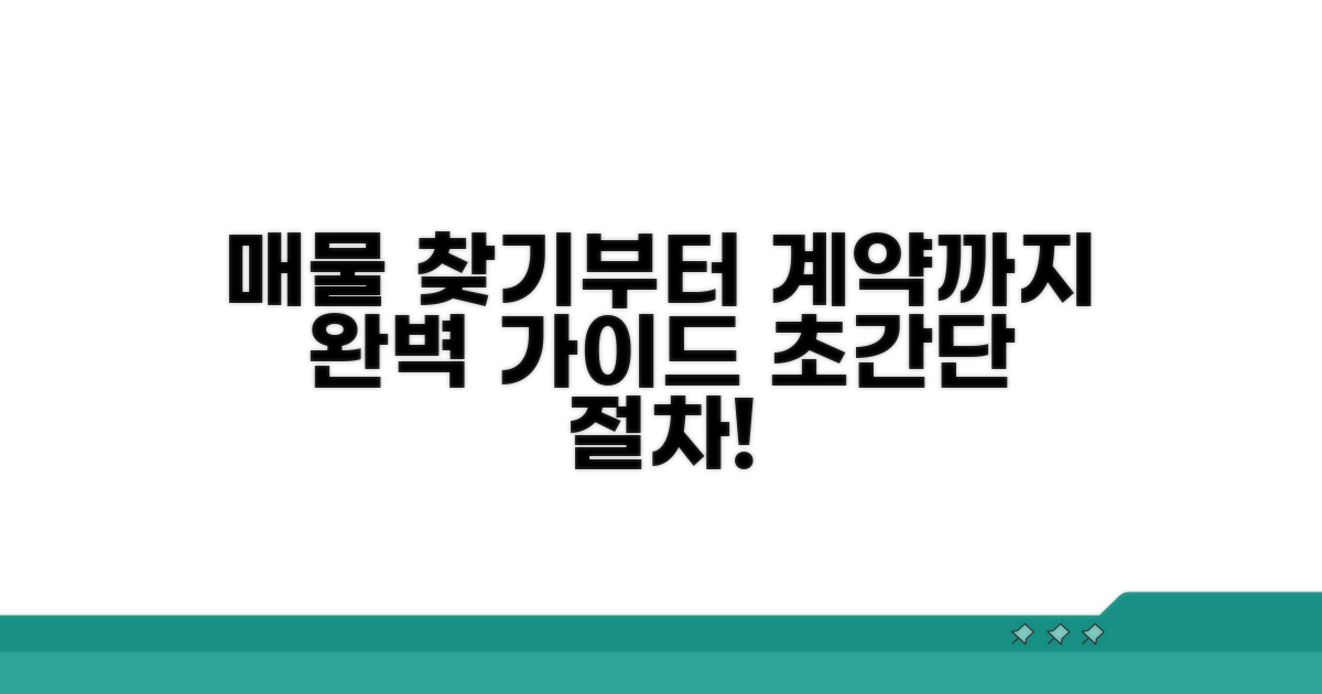 매물 찾고 계약하는 절차 가이드