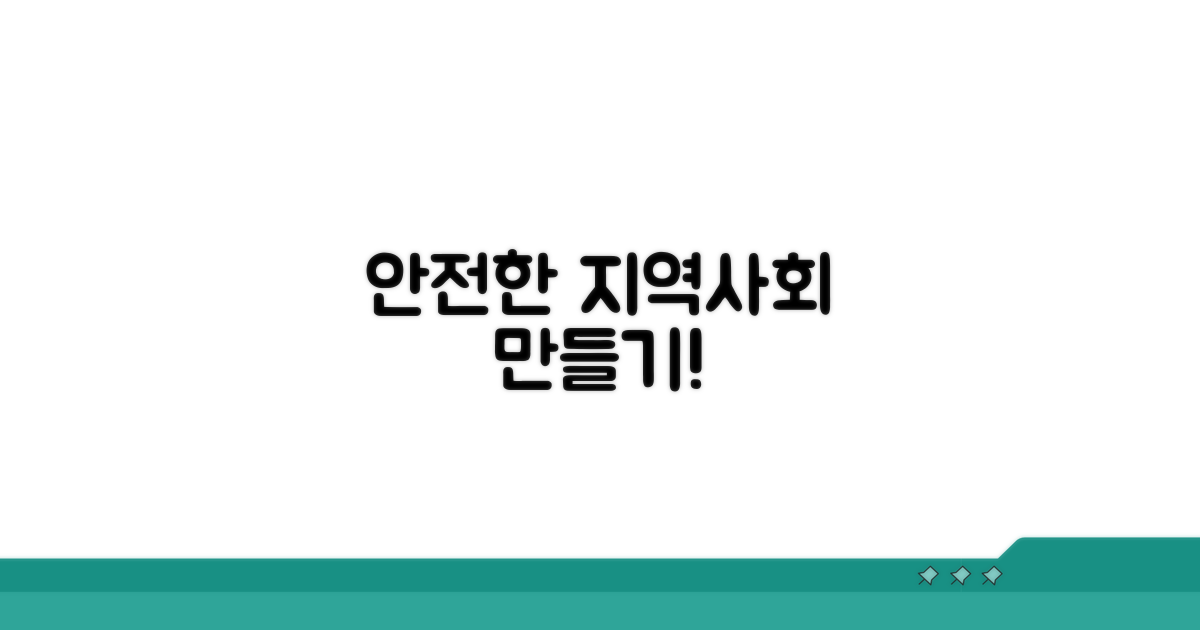 안전한 지역 사회 만들기 노력