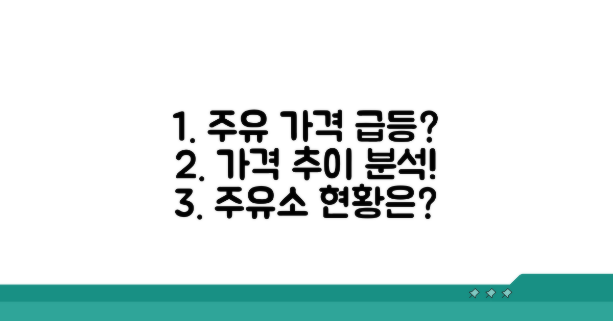 국내 주유소 가격 변동 추이 분석