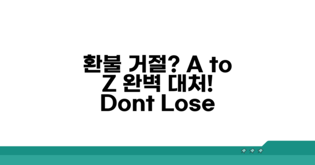 환불 거절 시 대처 방법 A to Z