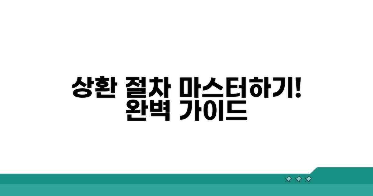 상환 절차 완벽 가이드