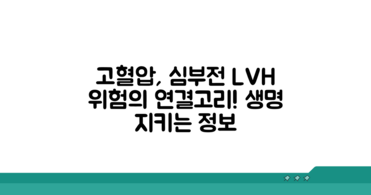고혈압과 심부전, LVH와의 관계