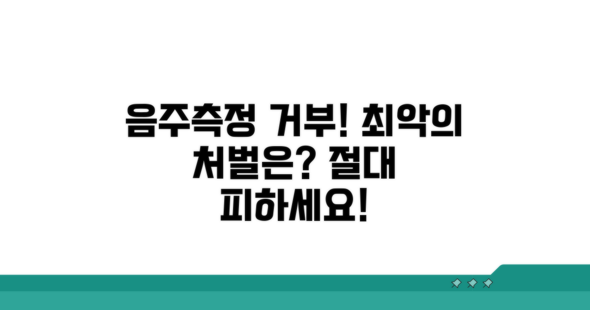 음주측정 거부 시 처벌 수위