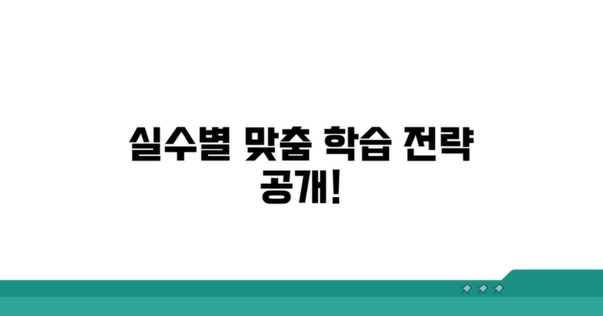 실수 패턴별 맞춤 학습 전략
