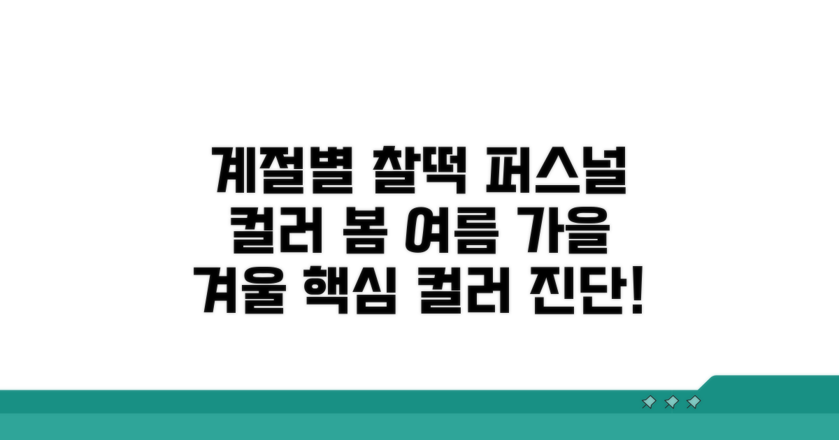 봄, 여름, 가을, 겨울 퍼스널 컬러 한눈에
