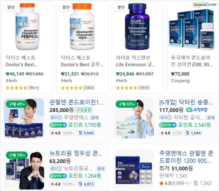 콘드로이친 가격