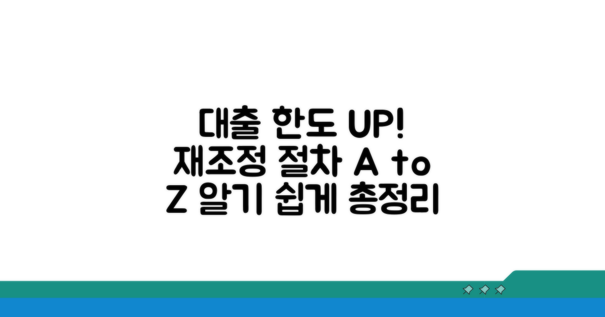 대출 한도 재조정 기본 절차
