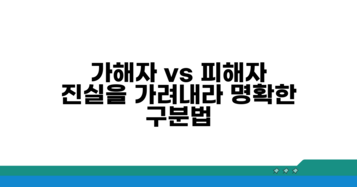 피해자와 가해자 구분법