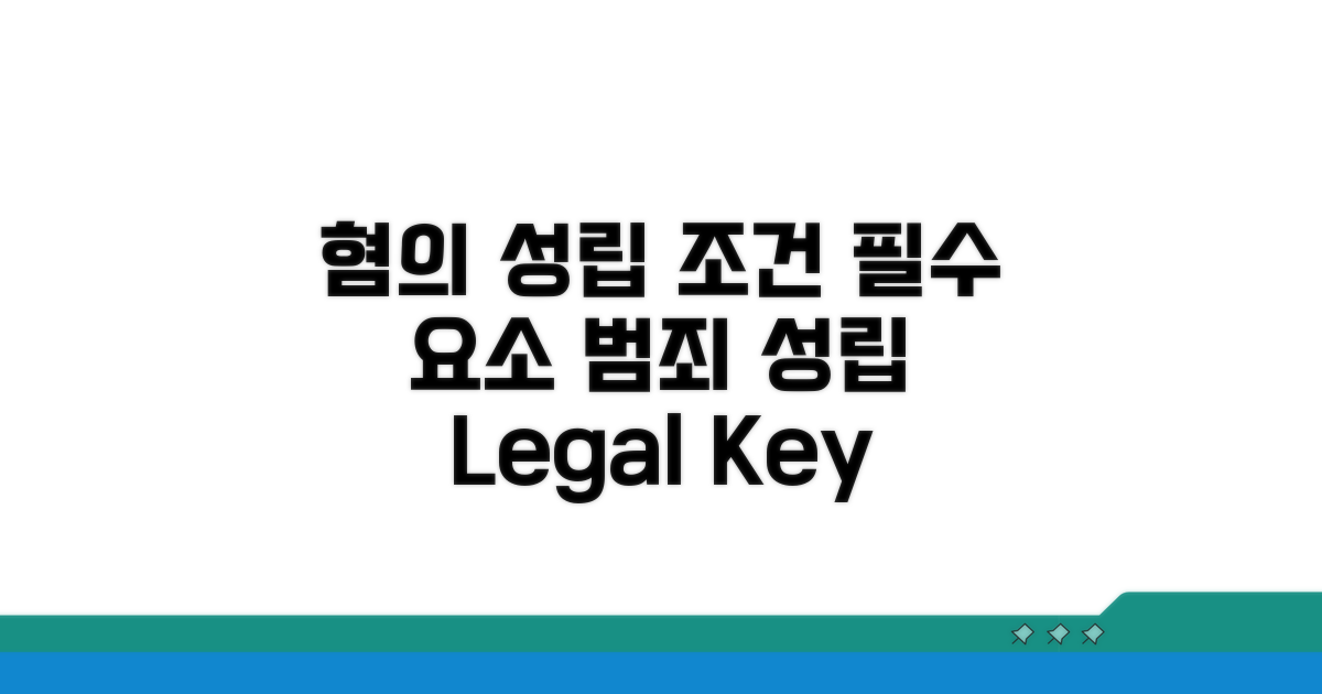 혐의 성립 위한 구성 요소