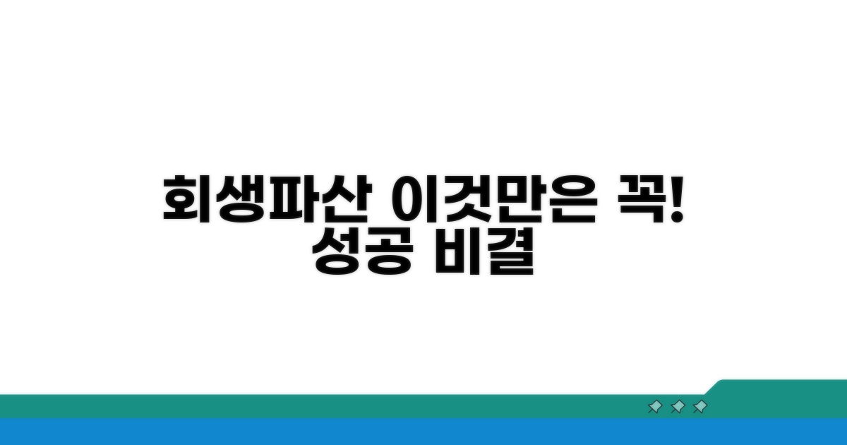 성공적인 회생/파산, 이것만은 꼭!