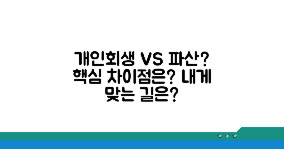 개인회생 vs 파산, 무엇이 다를까?