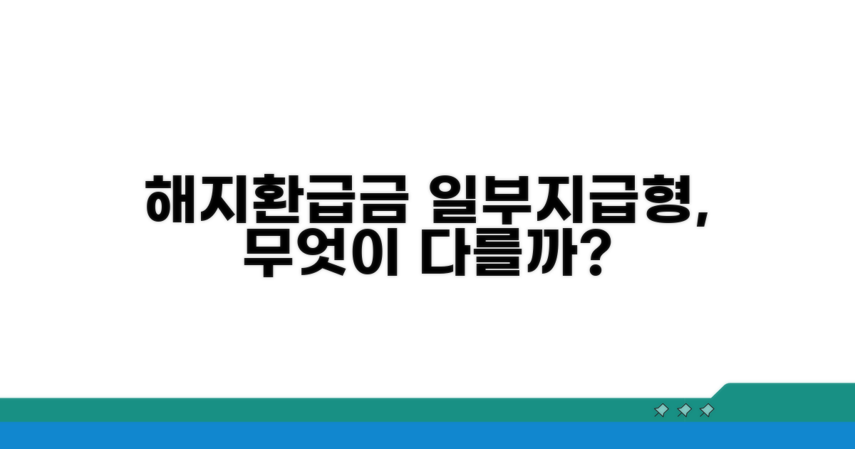 해지환급금 일부지급형, 무엇이 다를까?