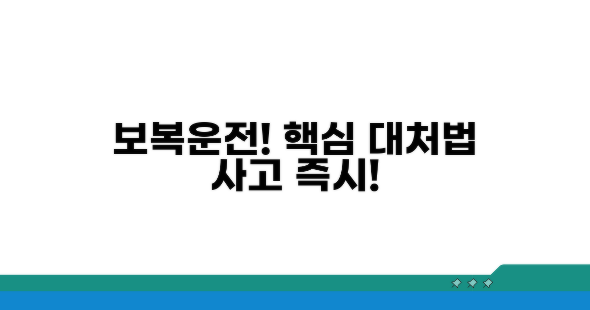 보복운전 사고 대처 핵심 요약