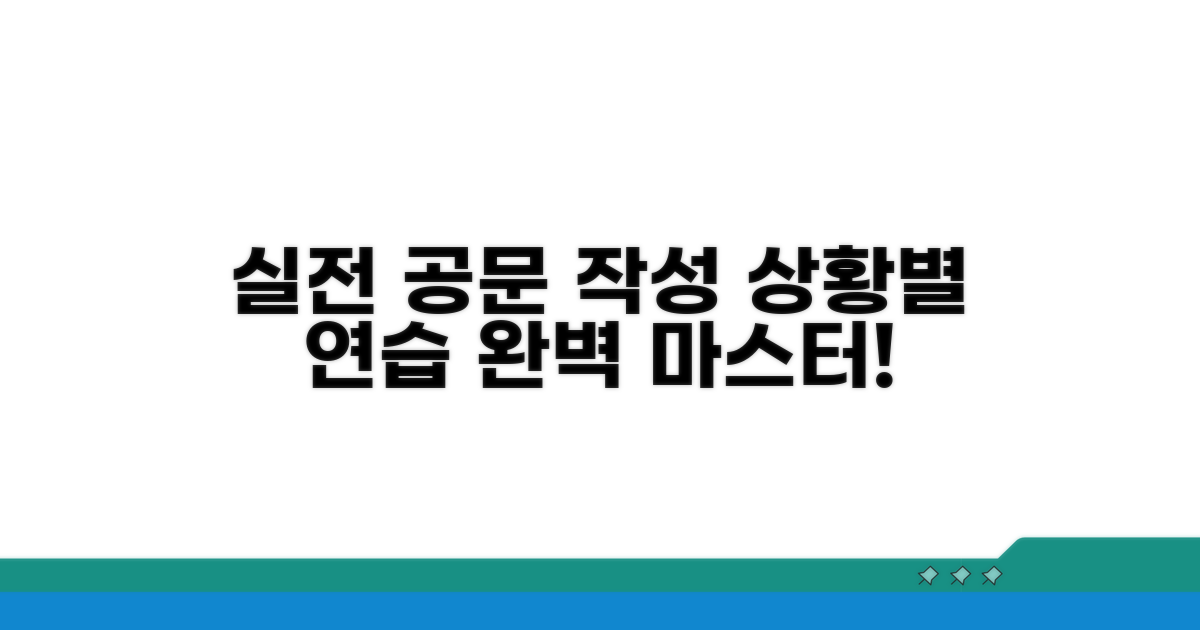 실전! 상황별 공문 작성 연습