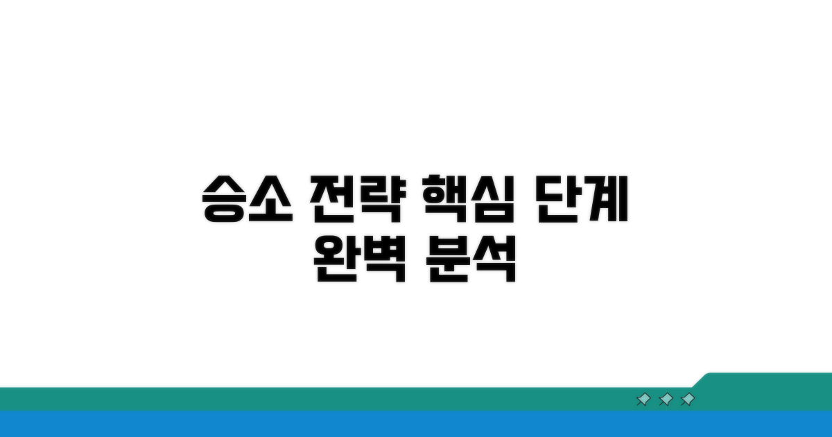 승소를 위한 핵심 단계별 전략