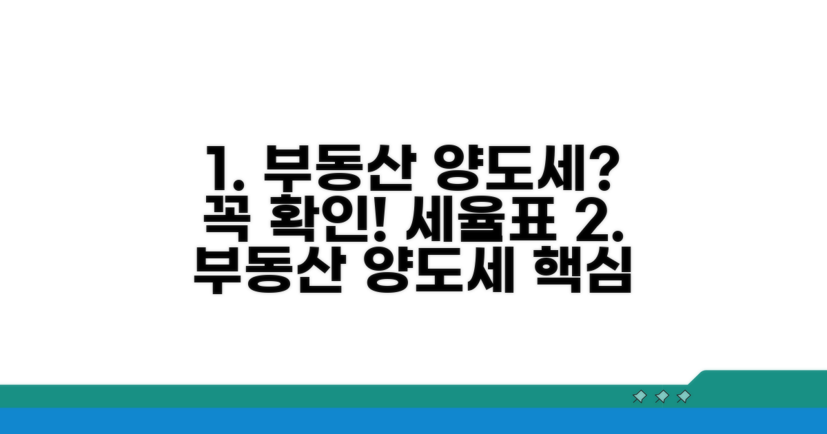 부동산 양도세율표, 꼭 확인하세요