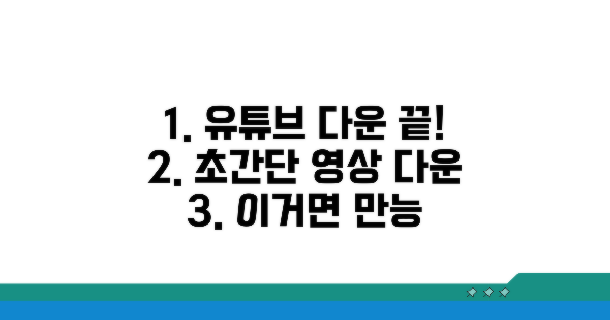 유튜브 영상 다운로드, 이것만 알면 끝!