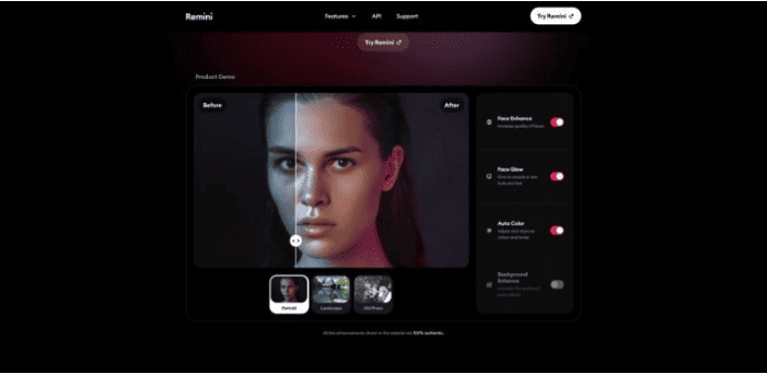 Remini-AI 사진 복원 앱