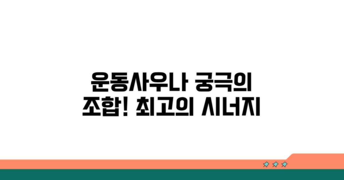 운동과 사우나, 최적의 조합 찾기