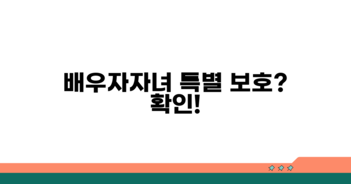 배우자와 자녀, 특별히 보호되나