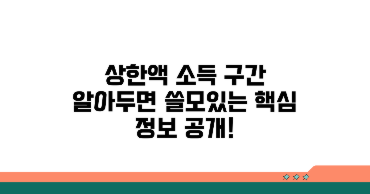 상한액과 소득 구간 알아보기